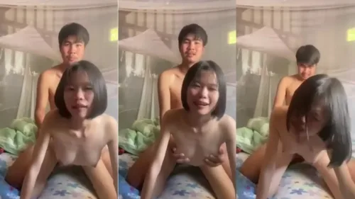 แอบเย็ดกันตอนบ้านว่างไม่มีใครอยู่ จัดท่าหมาในมุ้งเสียวรัว ๆ เงี่ยนจัด หีฟิตน้ำเยิ้ม ควยใหญ่กระแทกแรง